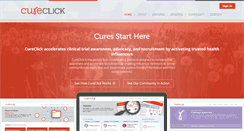 Desktop Screenshot of cureclick.com
